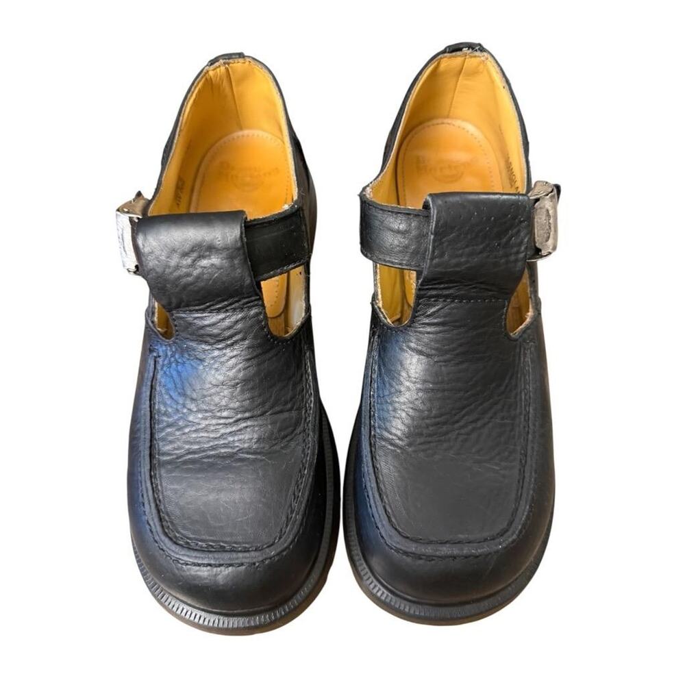 Vintage Dr Martens T Bar Mary Jane Made In England Black Women US size 8 - Picture 6 of 12